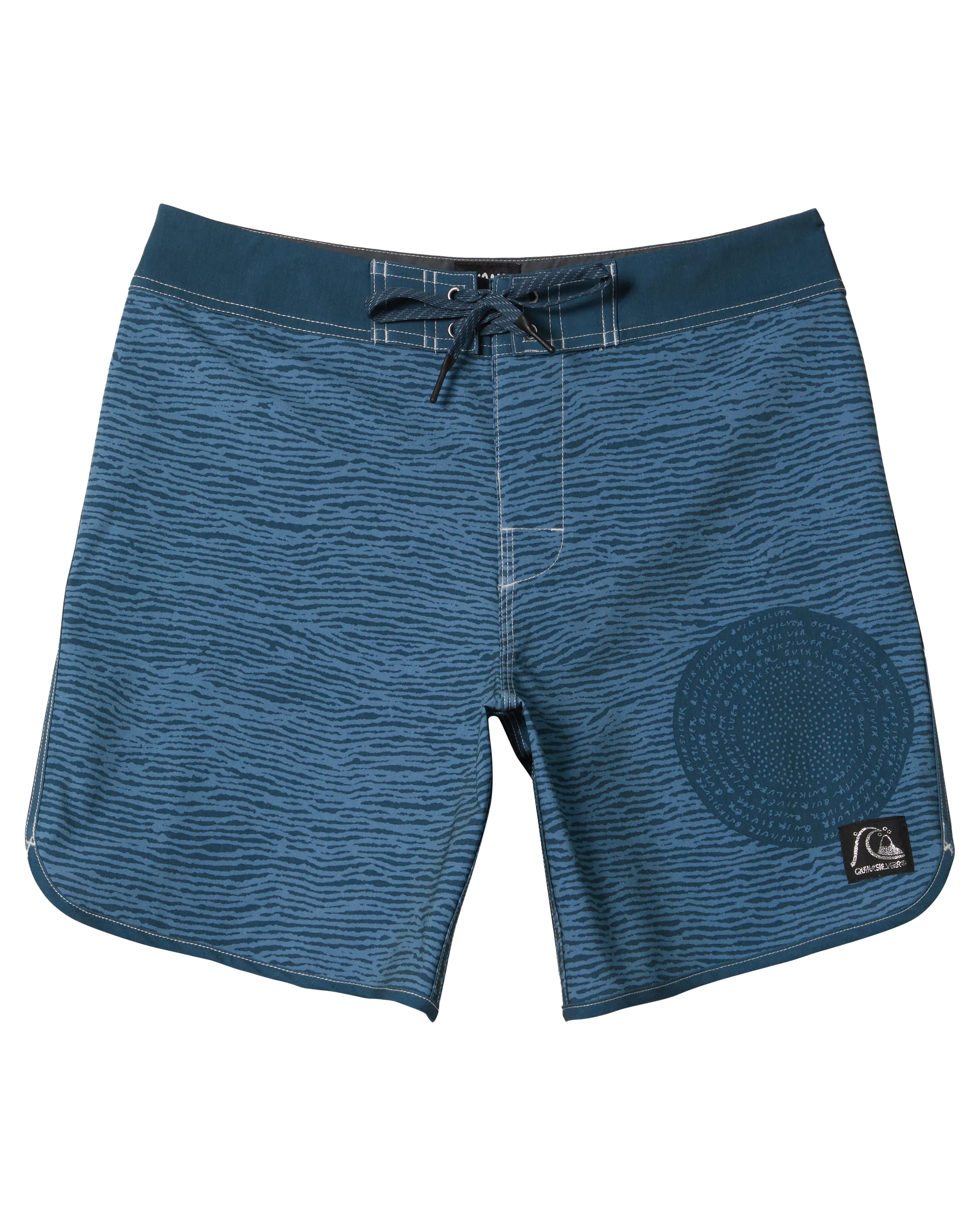 Scallop Blank Canvas Boardshorts in Midnight Navy