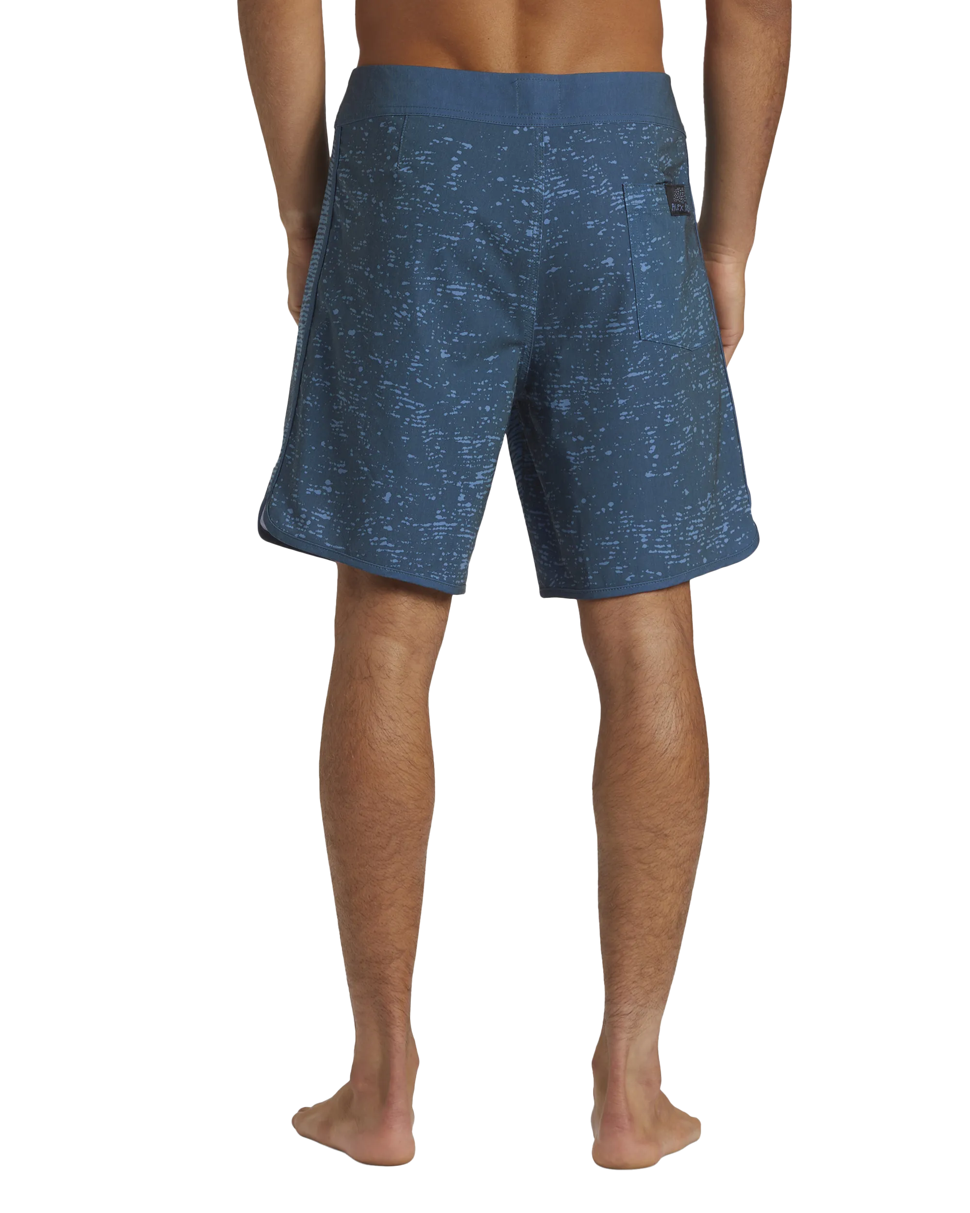 Scallop Blank Canvas Boardshorts in Midnight Navy
