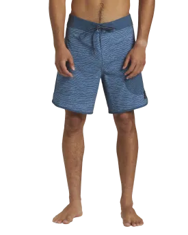 Scallop Blank Canvas Boardshorts in Midnight Navy