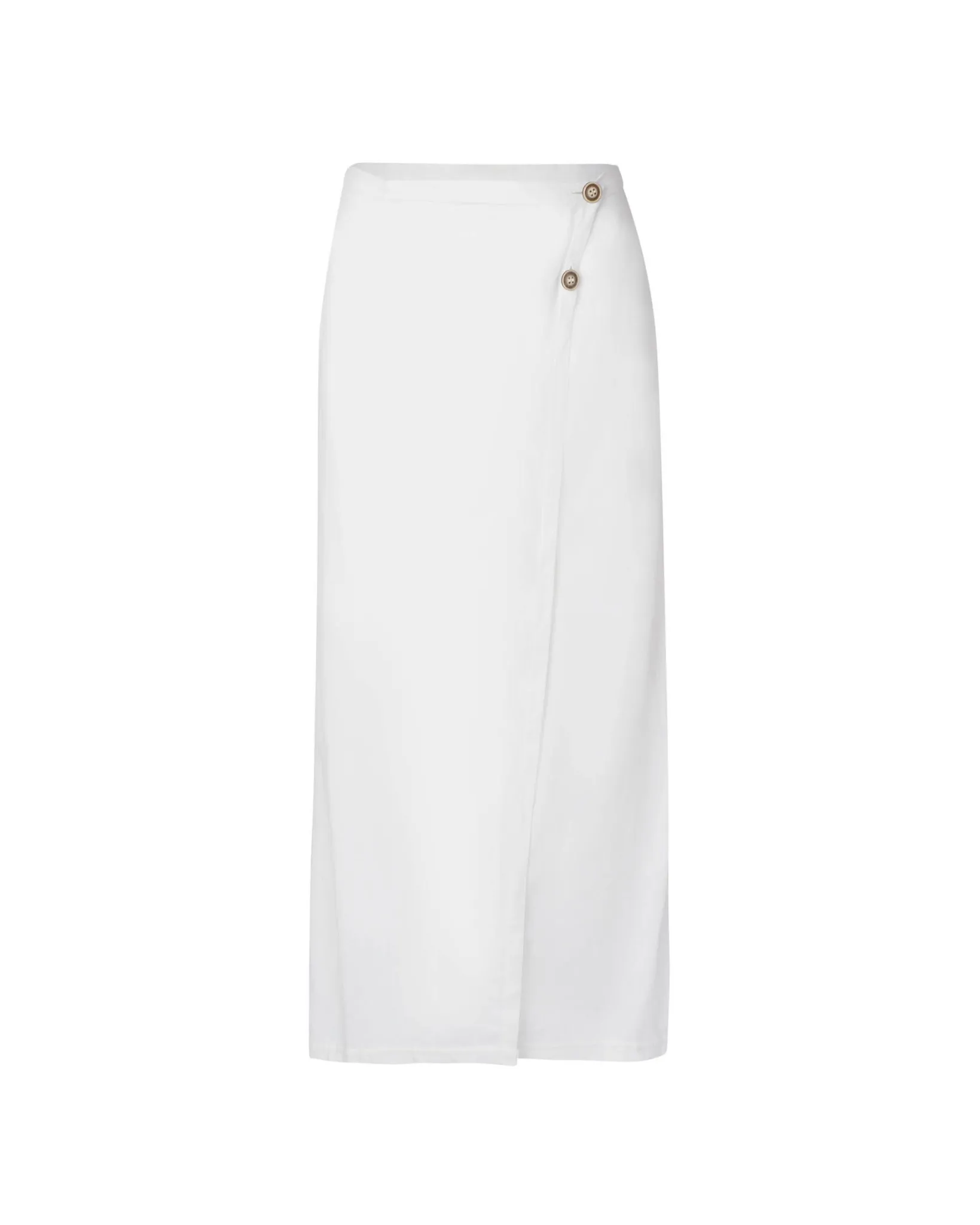 Scarlet Off-White Linen Wrap Skirt