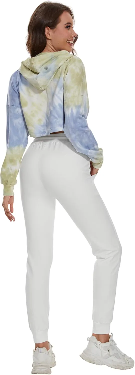 SPECIALMAGIC Women's Cotton Sweatpants with Pockets Athletic Drawstring Joggers Casual Sweat Pants