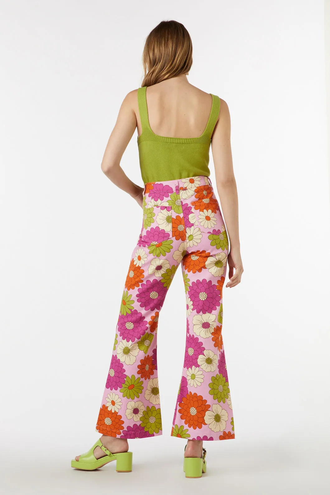 Susan Floral Flare Jean
