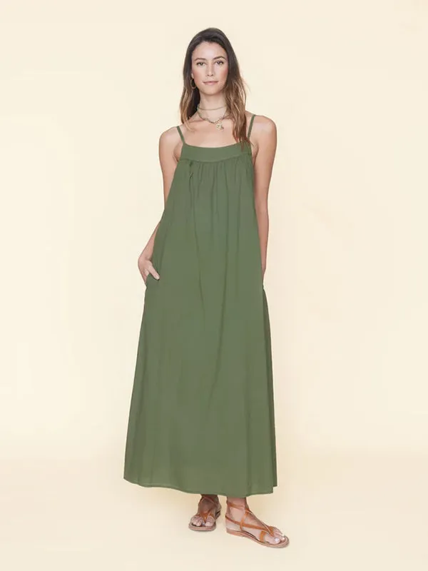 Tenley Dress in Green Army