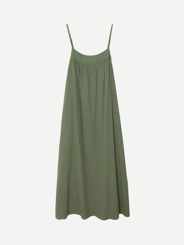Tenley Dress in Green Army