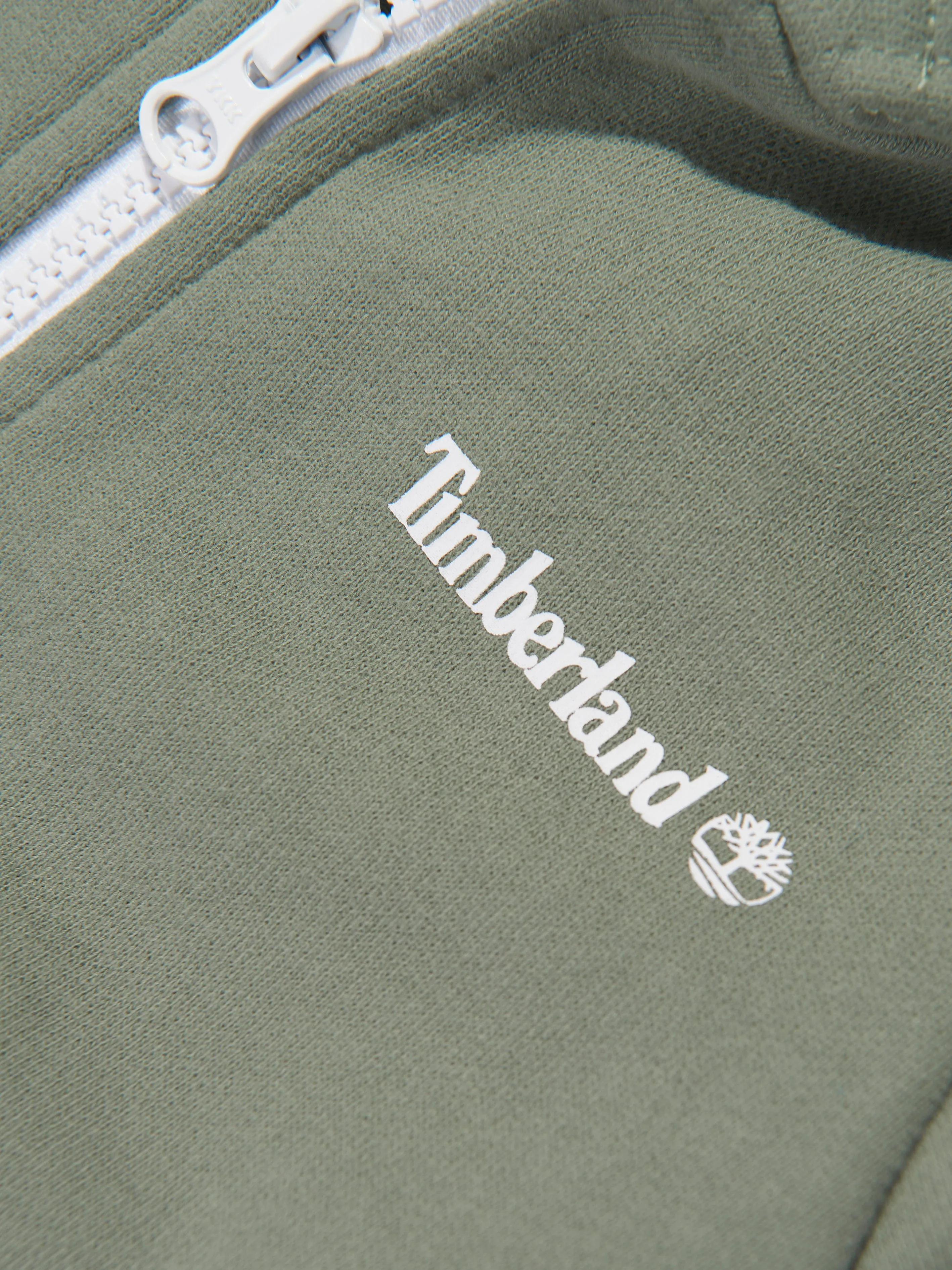 Timberland Boys Zip Up Hoodie in Green