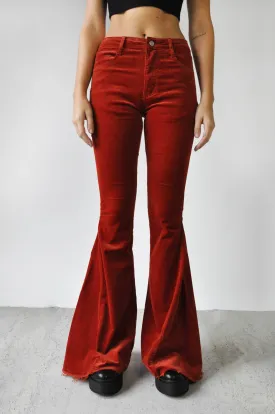 Walk With Me Flare Pants - Rust [Last Small]
