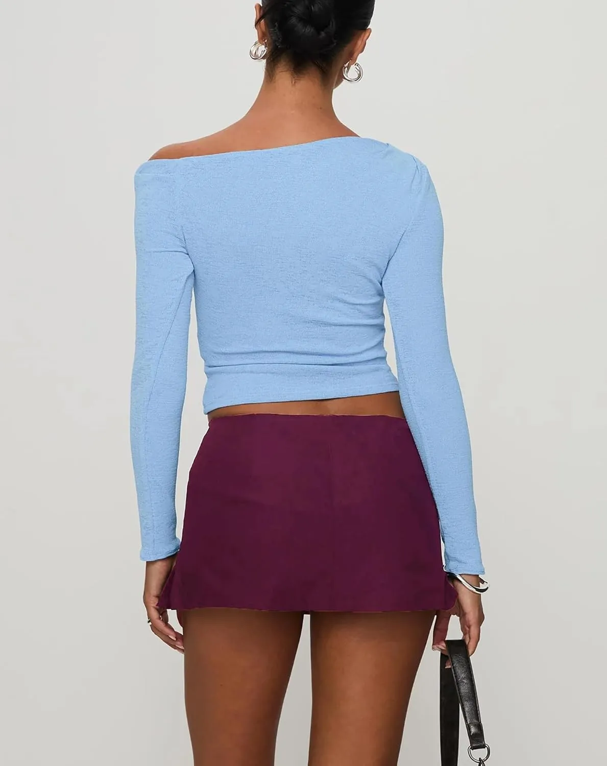 Women's Casual Elastic Mid Waisted Stretchy Slit Hem Bodycon Mini Skirt with Shorts Underneath y2k Cargo Skirt