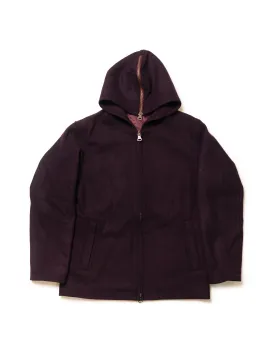 ZIP UP HOODIE - BURGUNDY