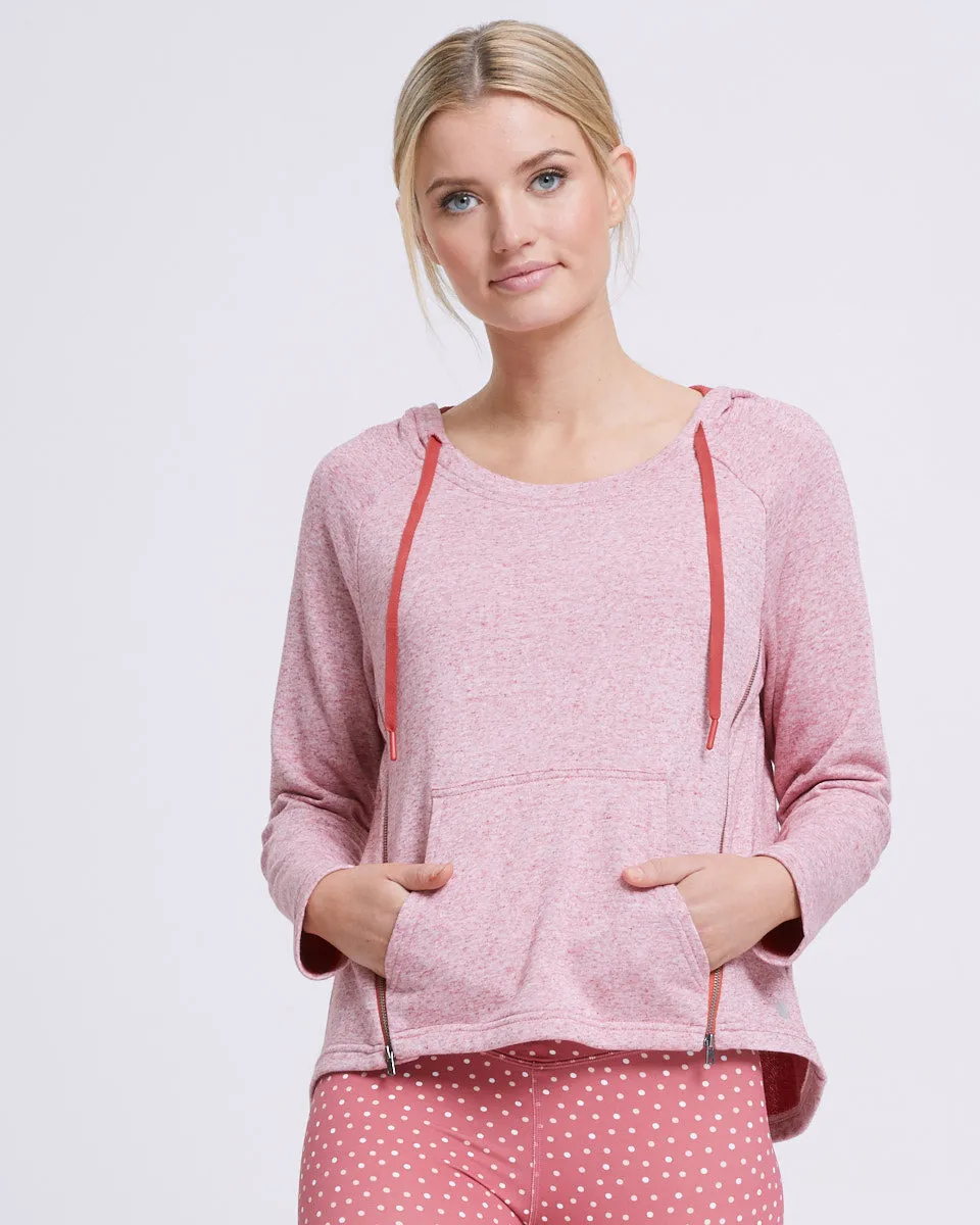 Zip Up Nursing Hoodie - Rosetta